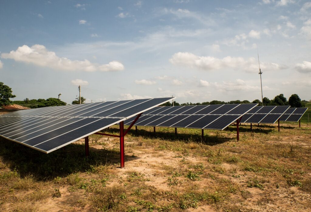 Solar panels in Africa